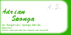adrian sponga business card